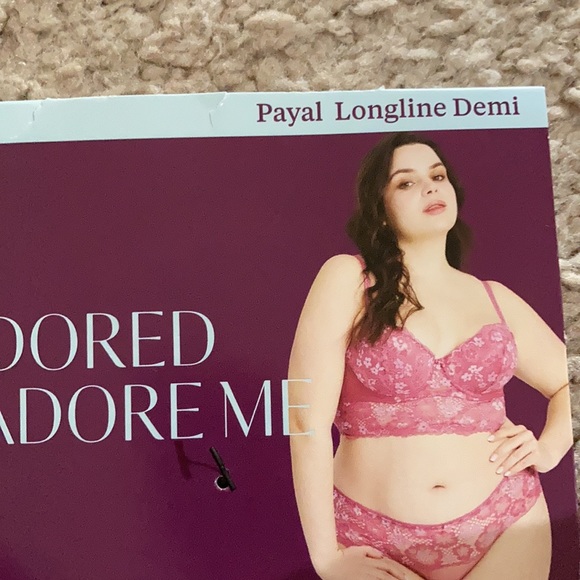 New Payal longline bra corset pink lace wired multiple sizes - Picture 2 of 5